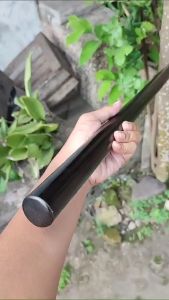 Tongkat Toya Kayu Kelor Hitam Asli Panjang 80 cm