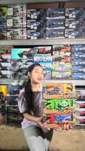 Mainan Anak Mobil Mobilan Truk Fuso Dump Truk Oleng Basuri Telolet Berjalan Bersuara