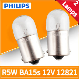 Philips | Philips 2 Lamps R5W 12V 5W BA15s Standard Original Car Turn Signal Light Position Light Parking Lamp Fog Light 12821CP