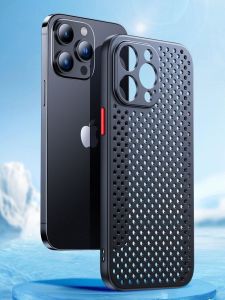 Apple Silicone Phone Case Heat Dissipation Breathable Frosted Grid Pattern Protective Shell for iPhone XR/XS Anti-Fall Soft Cover