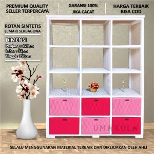 LEMARI RAK PEMBATAS RUANGAN MOTIF KOMBINASI 2 WARNA CANTIK / SKAT RUANGAN WARNA WARNI ROTAN SINTETIS MURAH / LACI SERBAGUNA MODERN / RAK PENYIMPANAN BAJU MINIMALIS MODERN TERMURAH 2023
