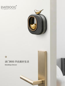 Emidoo Birdhouse Entrance Reminder Home Decoration High Aesthetic Wind Chime Doorbell Ornament Gift Wooden Handmade Craft