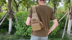 Mens Anti Theft Chest Pack Tactical Crossbody Body Bag