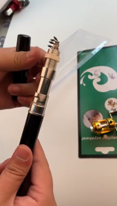 Yaces Portable Mini Pen Fishing Rod Telescopic Fishing Rod and Spinning Reel Combo Kit Gift for Husband Father YTU-MY