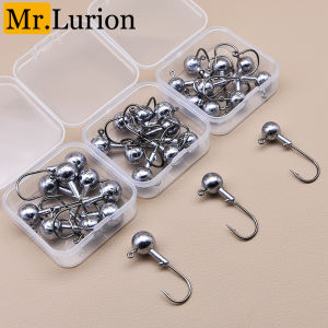 Mr.Lurion Box Package 1g-28g Jig Head Hooks for Fishing Soft Lure Bait Tackle Sharp Fishhooks for Bass Pike Crank Saltwater
