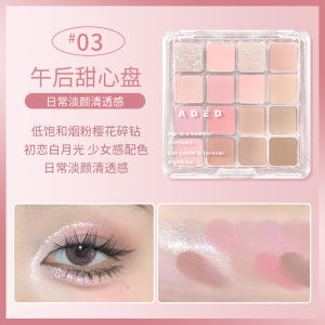 16-Color Eyeshadow Palette Pearl Matte Glitter Shades Powder Brown Watermelon Macaroon Blue Eye Shadow Korean Makeup Palette