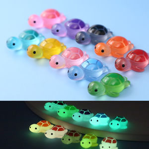 Glowing Night Turtle Couple Cute Ugly Turtle Blind Bag Healing Desktop Car DIY Decoration Mini Figurine Collectible Resin Toy