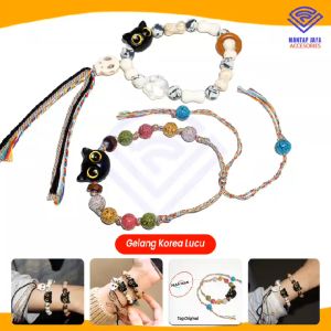 COD - NANVAN NVN-GL01 TALI GELANG KUCING KOREA LUCU COCOK UNTUK WANITA