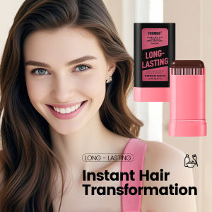【One Touch to Cover Gray Hair】Natural Long-Lasting Hair Styling Stick That Does Not Damage Hair Disposable Combing Dyeing Synchronous Hair Styling Stick Rotatable and Flexible to Use Quick and Convenient Hair Styling Stick