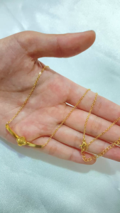 Noin - Kalung Bunga Gold Titanium Premium Fashion Wanita Kekinian Anti Karat