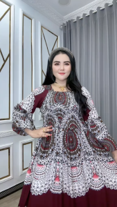 Dress Wanita ZK Semuk Taury – Pakaian Katun Harian Elegan