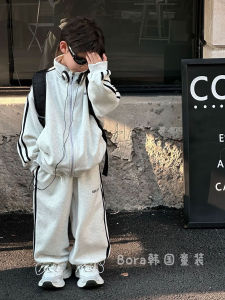 Thickened Autumn Winter Set for Boys And Girls Warm Childrens Tracksuit Clothes Jacket And Pants Stylish And Fashionable