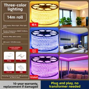 YUANMUXUAN | Three-Color Adjustable Ceiling Light Strip for Indoor and Outdoor Waterproof