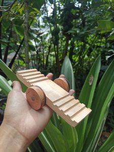 Jungkat - Jungkit Hamster Mainan Hamster Jungkit Kecil Hamster Mainan Hamster Mainan Landak Mini marmut hamster wooden seesaw Marmud Suger Glider