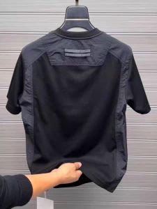 เสื้อยืดคอกลมแขนสั้นผ้าฝ้ายทรงสลิมฟิตสำหรับผู้ชาย ปักลายตัวอักษร แฟชั่นฤดูร้อน ทรงเข้ารูป ระบายอากาศได้ดี ผลิตจากจีน