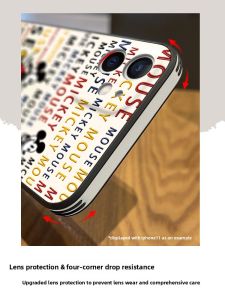 Asina | Disney Mickey Retro Style High-Quality Leather Case for iPhone 14 Pro Max