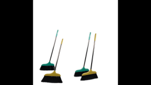Plastic Broom Soft Bristle Sweeping Indoor & Outdoor Long Handle