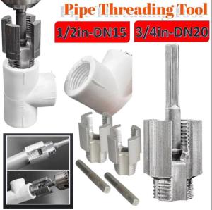 1/2PCS DN15 DN20 Pipe Threading Tool Hex Shank Die Internal External Threads 1/2&3/4 Water Pipes PPR PVC MPP Detachable