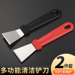 ไม้พายสแตนเลสสําหรับเครื่องดูดควันในครัวเครื่องมือกําจัดควันน้ํามันเครื่องขูดน้ําแข็งหนาออกแบบพิเศษสําหรับการทําความสะอาดเปลือกหอยทาก