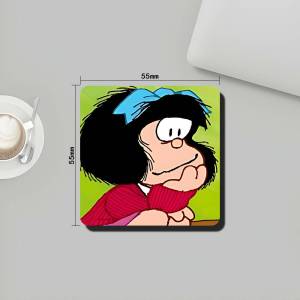M-Mafalda Girl Refrigerator Magnets Magnet Personalized Fridge Magnet Square Shape Fridge Refrigerator Wall Door Decoration