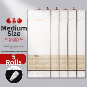TANGYUFANG | Thickened Blank Raw Xuan Paper 2027 Calendar Hanging Scrolls 10 Rolls