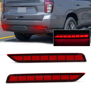 LED Tail Light For Chevrolet Suburban 2020 2021 2022 2023 Brake Lamp Rear Bumper Reflector Lights Dynamic Turn Signal Lamp 12V
