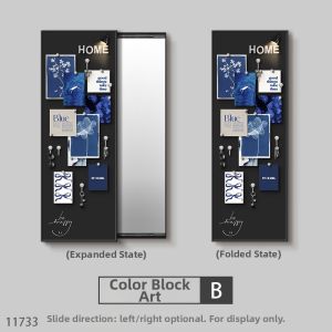 RUIBAHAO | Simple DIY Magnetic Hidden Sliding Wall Mirror