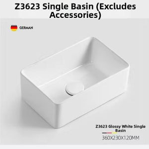 Slim Small Household Ceramic Wash Basin