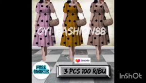 Bisa Bayar Di Tempat Dress Polkadot Model Dan Motif Terbaru Korean Style