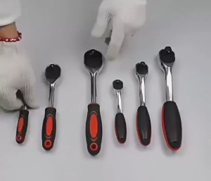 Socket Wrench Otomatis Ratchet Wrench Gagang Ratchet Mata Kunci Shock Stang Sok Socket Ratchet Chrome Vanadium Cr-V 1/2 Inch Chrome