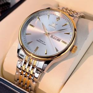 OLEVS | OLEVS Brand Watch Fashion Double Calendar Quartz Watch Night Light Waterproof Mens Watch 2929