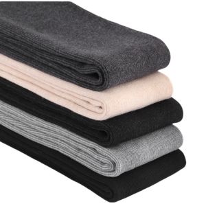 2024 Winter Womens Fleece Lined Ribbed Tights Outdoor Wear Large Size Pantyhose with Footwear Home Comfort Warm Leggings