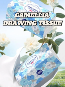 【20 Packs/Box】 ManHua Camellia Drawing Tissue | 5-Ply 400 Sheets| Virgin Wood Pulp/luckyhome