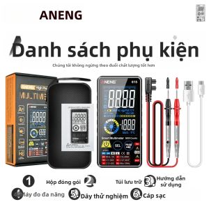 ANENG | ANENG 615 Đồng Hồ Vạn Năng Màn Hình Cảm Ứng Có Thể Sạc Lại 6000 Số Đếm Màn Hình Kỹ Thuật Số NCV Máy Dò Dây Điện Máy Đo Nhiệt Độ Và Tần Số Máy Kiểm Tra Mạch Tụ Điện