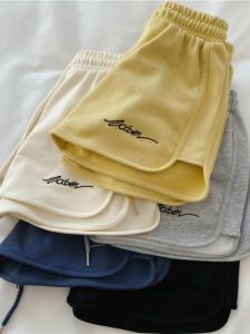 Sports Shorts Womens 2024 Summer New Arrival Loose Outer Wear Loungewear Pajama Shorts High Waist Casual Wide Leg Yoga Hot Pants Tide