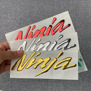 1 Pasang Stiker Emblem Logo Ninja 3D Sticker Motor Untuk Motor Timbul Decal