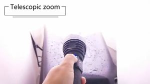 ไฟฉายแรงสูง P70 กลางแจ้ง กันน้ำ Type-C ชาร์จกล้องส่องทางไกล ซูมสูง ไฟฉาย LED (ฟรีสายชาร์จ + แบตเตอรี่ลิเธียม 18650 2)