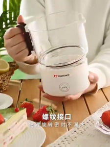 Zoomland Folding Foldable kettle health pot glass travel electric tea stew integrated small office homeGlobal voltage 110-240V