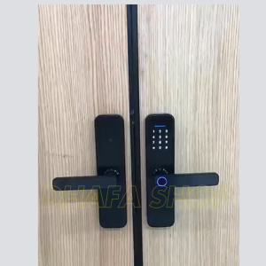 BARU TaffHOME Smart Door Lock Pintu Rumah Fingerprint Password Bluetooth Card TTLock - A3F