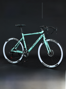 Road Bicycle Curve Handle Speed 700C Mens Racing Car Womens Style Single Speed Light Adult Bike Competition Grade Steel Frame