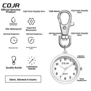 COJR | Examination Silent Mechanical Pocket Watch