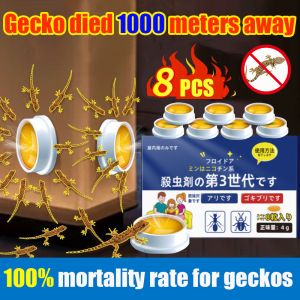 【The lizard died instantly 】lizard killer 8 pcs/box racun cicak paling berkesan bait lizard repellent Tiada cicak dalam 50 tahun racun cicak paling kuat Can kill geckos lizards cockroaches ants etc.最强的壁虎药 壁虎驱除剂