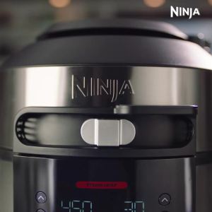 Ninja Foodi 11 in 1 SmartLid Multi cooker in one pot Electric Pressure cooker Bake Roast Dehydrate Slow Cooker Air Fryer Grill Sear/Saute Steam Sous Vide Yogurt maker & More with 6L Capacity and Recipe Book - Ninja OL550