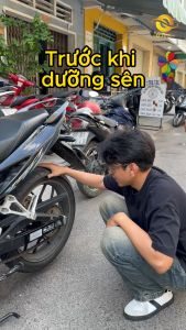 Chai xịt dưỡng sên bôi trơn xích xe máy chống văng chống rỉ sét O’tech BX-5 (450 ml) Chain Lube