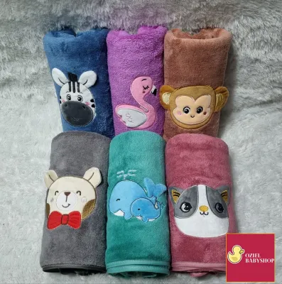 PROMO !! Handuk import baby karakter ANIMALS ukuran 50x100CM Bahan microfiber super lembut