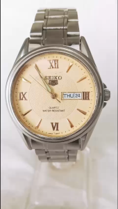 Đồng hồ SEIKO Nam Side 38mm Vỏ thép không gỉ Kính đá saphia .Máy quạt nhật Siêu bền .Đã qua sử dụng