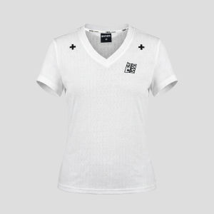 American Style Embroidered V-Neck Short Sleeve T-Shirt