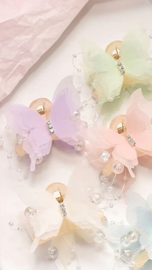 Gratis Semua - Jepit Rambut Korean Style / Jepit Rambut Kupu-Kupu Mutiara / Jedai Rambut Kupu - Kupu / Korean Butterfly Hair Clip
