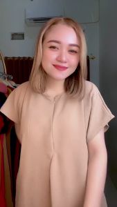 Daster Cringkle Polos Kekinian Lengan Pendek Panjang Semata Kaki Busui Jumbo LD120 Home Dress Midi