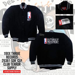 Jaket varsity Gutsbully club terror- Garasi rebel -jaket distro